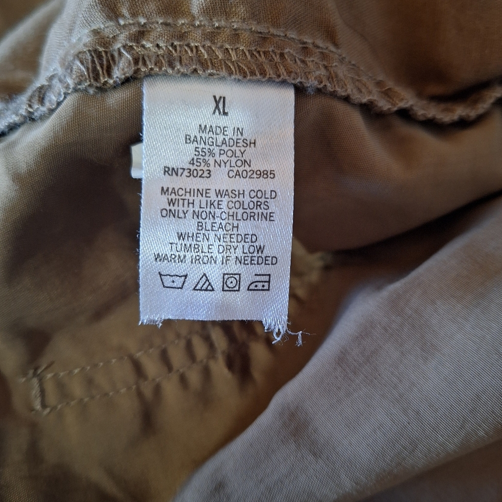 Aeropostale Women's Tan Drawstring Parachute Pants Size XL - Picture 3 of 11